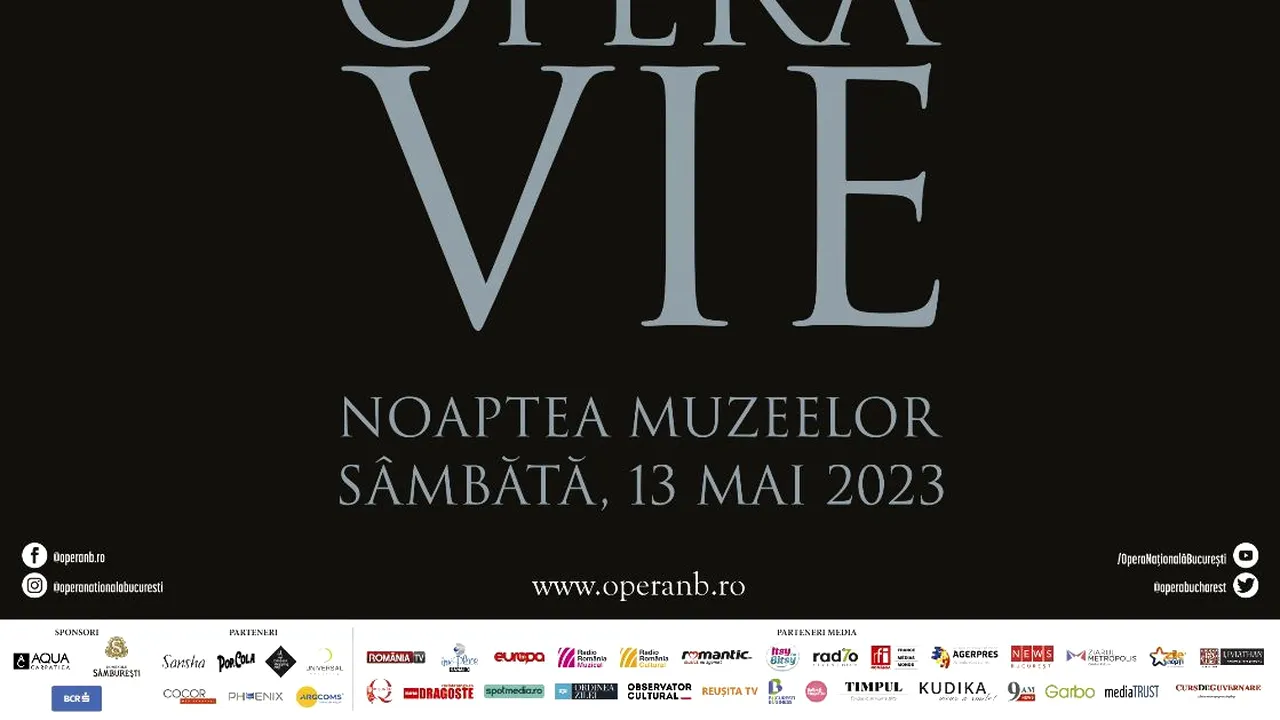 Opera Naţională Bucureşti, pentru prima dată la Noaptea Muzeelor într-un tur inedit cu Artă Vie