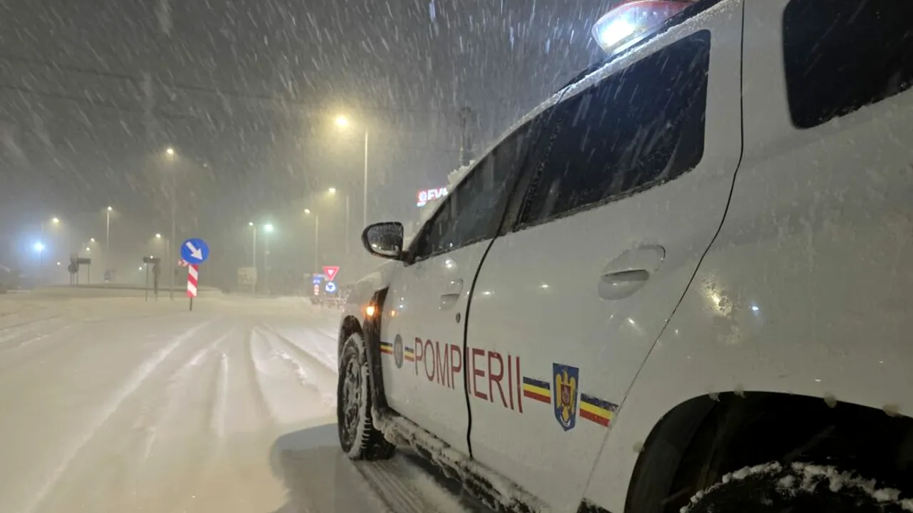 Red code for snowfall in Bucharest: triple number of calls to 112, most between 7-8 am