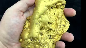 O pepită de aur de 2,3 kilograme, scoasă la licitaţie pentru 400.000 de dolari