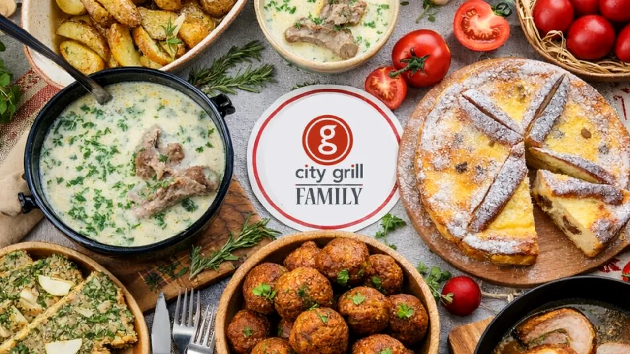 Comenzile pe City Grill Family cresc de peste trei ori in perioada Pastelui, iar salata de boeuf, sarmalele si pasca se afla printre cele mai comandate produse pentru masa de sarbatoare