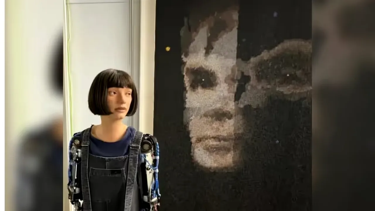 Premieră: o casă de licitaţii vrea să vândă pictura unui robot umanoid cu peste 120.000 de dolari