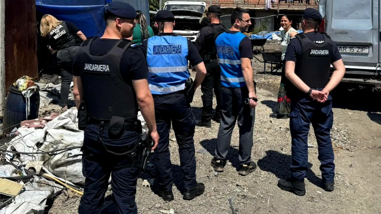 33 de tone de deșeuri confiscate și activități suspendate în urma controalelor Gărzii de Mediu în zona Sintești-Jilava