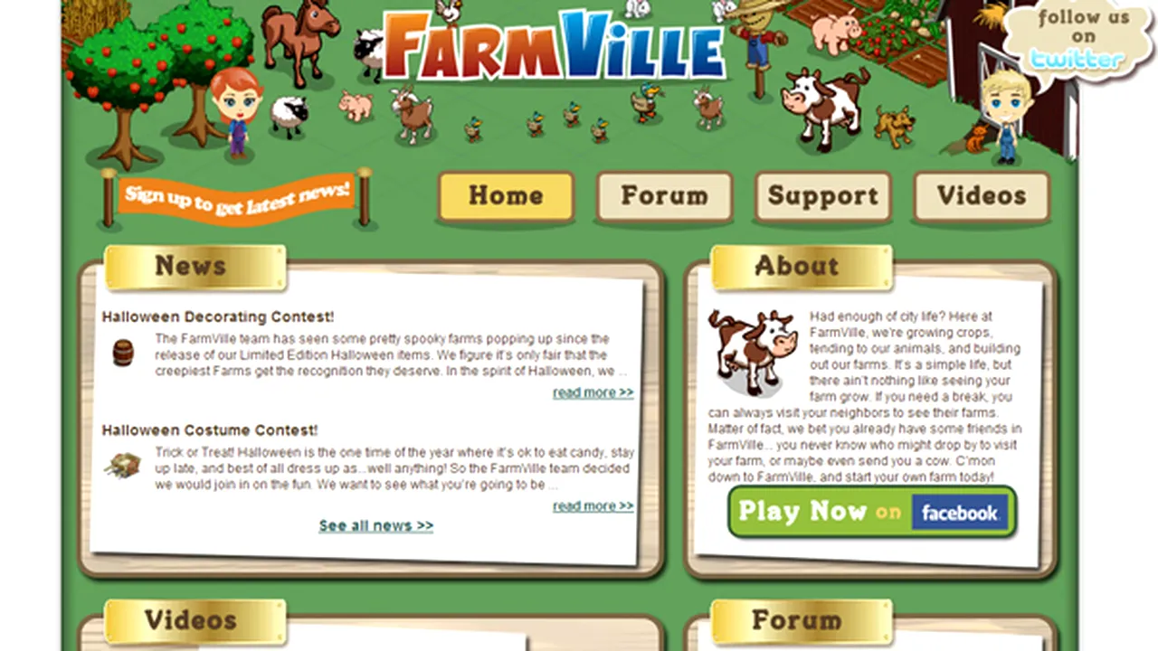 Farmville - jocul pentru care americanii plătesc bani reali pe bunuri virtuale