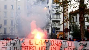 Italia: Deplasările suporterilor violenţi la meciurile, interzise