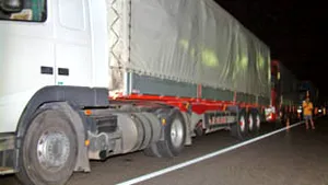 Sibiu: Aproape o sută de TIR-uri au blocat DN1 şi DN7