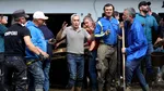 Former presidential candidate Călin Georgescu engaged with the crowds on Friday in Broșteni