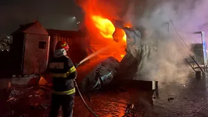 Un rezervor de combustibil a sărit în aer la ieşirea din Galaţi