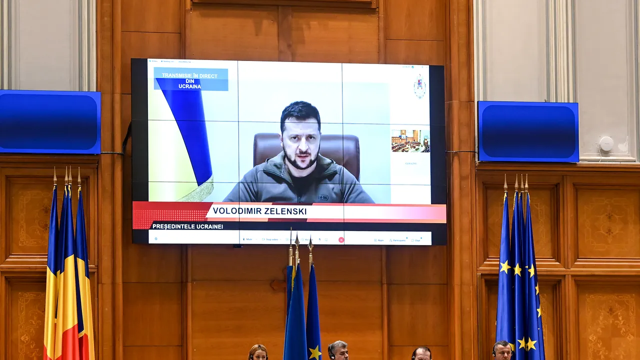 Zelenski a comparat dăruirea ucrainenilor cu cea a românilor la Revoluţia din 1989: Să oprim genocidul!