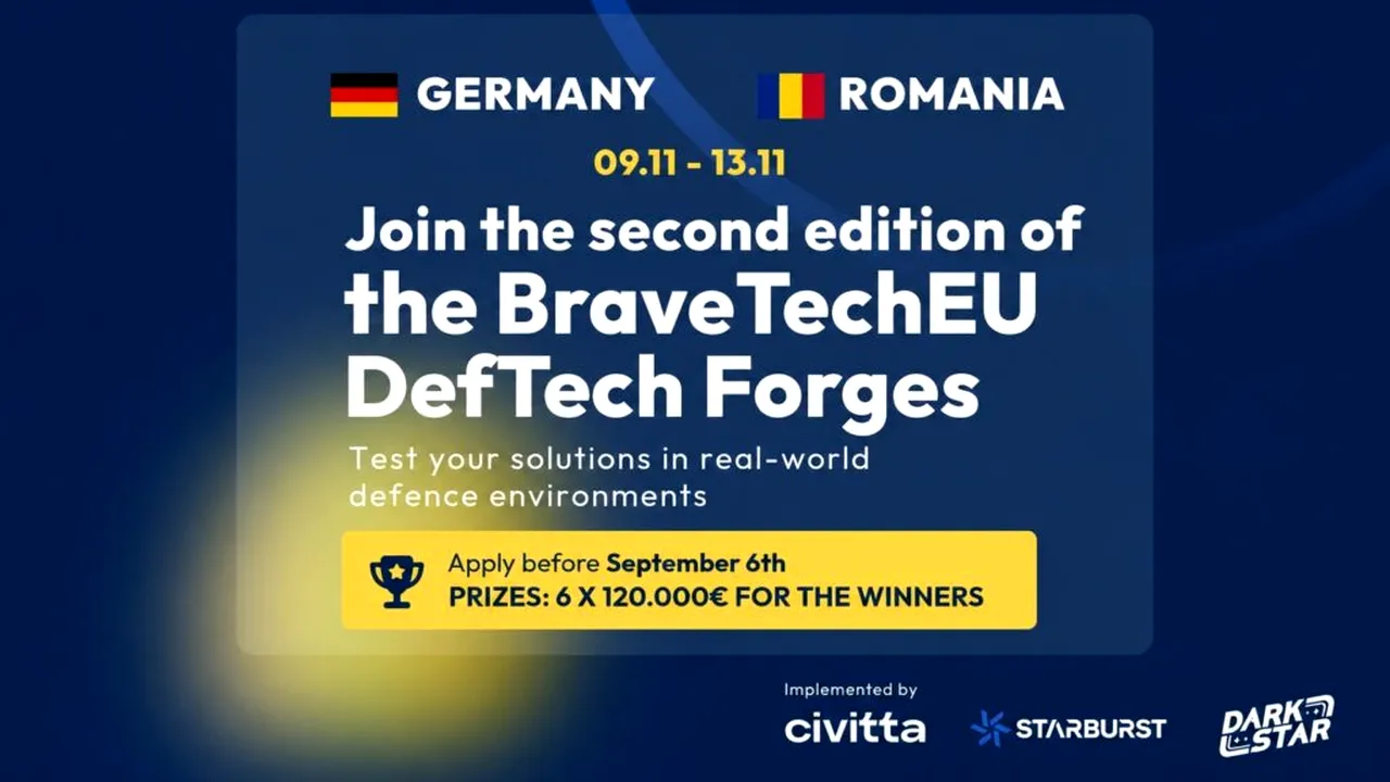 BraveTechEU DefTech Forges ajunge în România: inovatorii europeni din domeniul apărării își testează soluțiile în condiții operaționale reale (P)