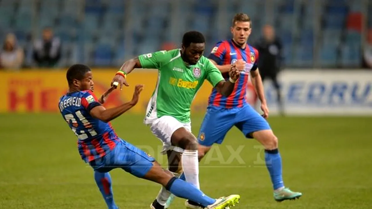 Steaua Bucureşti - CFR Cluj, scor 1-0, în Liga I