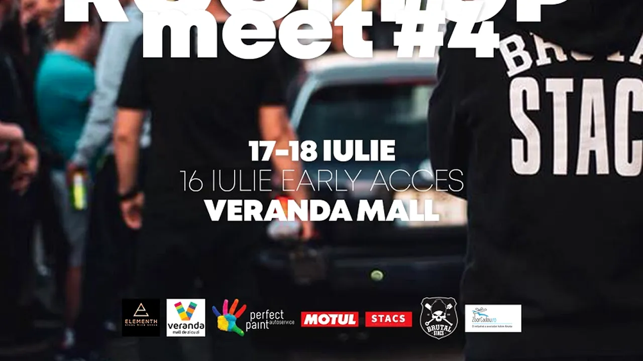 EuroCar Meeting #4, evenimentul pasionaţilor de autoturisme modificate, are loc la Veranda Mall