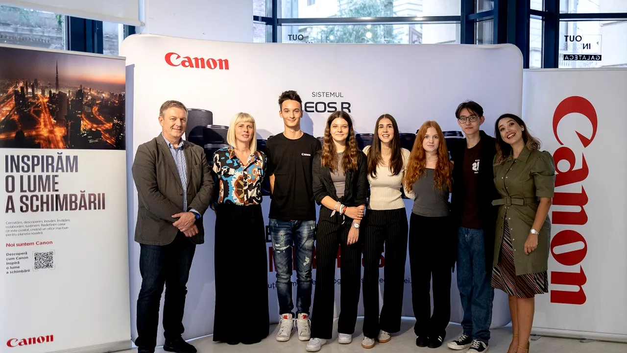 Canon România a oferit cursuri gratuite, de fotografie, liceenilor 