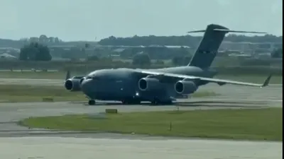 POLITIC Aeronavă C-17 Globemaster III a decolat din România cu ajutoare pentru Venezuela