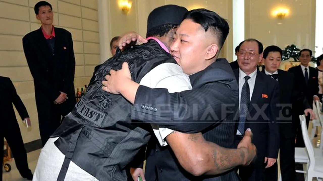 Kim Jong-un a asistat la un meci de baschet alături de un fost star al baschetului american: 