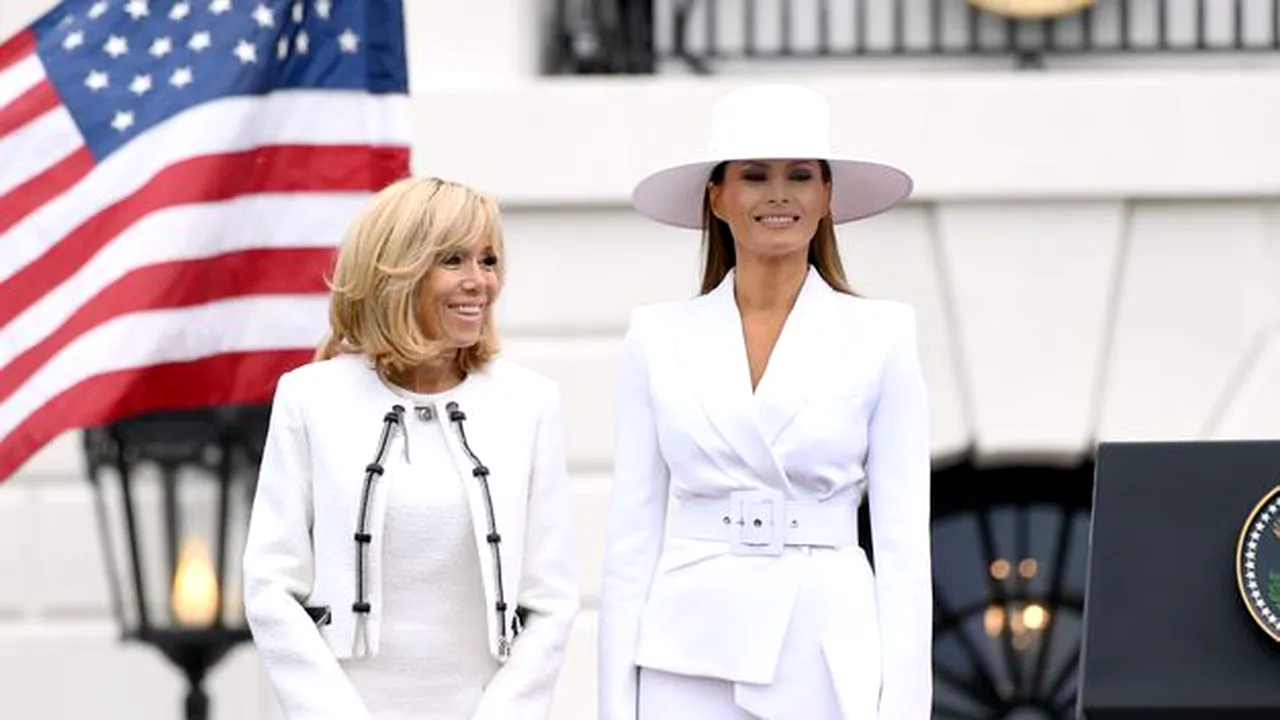 Ce spune Brigitte Macron despre Melania Trump, după vizita la Casa Albă: ”Nu poate să facă nimic ” | GALERIE FOTO