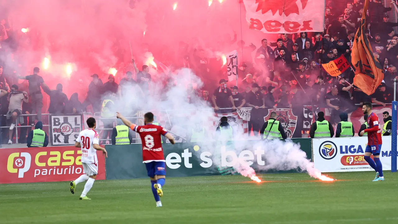 Meciul Steaua - Dinamo. Au fost aplicate 11 sancţiuni contravenţionale