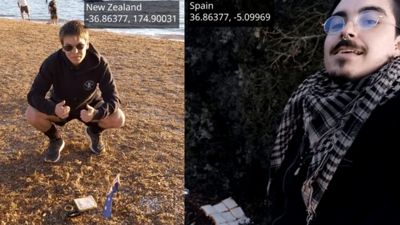 Doi bărbaţi „au făcut planeta sandwich”, la 20.000 km. distanţă unul de celălalt. FOTO