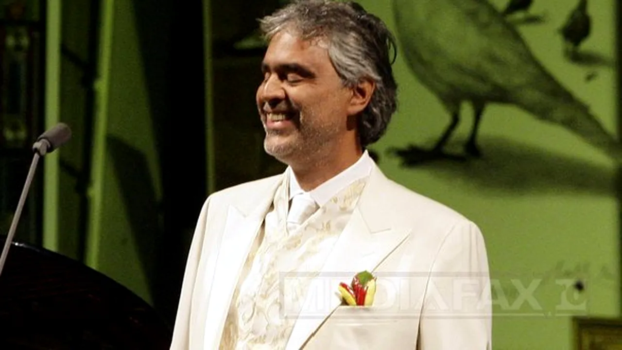 Andrea Bocelli va concerta pentru prima dată în România. Când va ajunge artistul italian în Bucureşti
