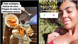 Iubita lui Cristiano Ronaldo găteşte în lenjerie intimă pe Instagram. Reţeta de prăjitură postată de Georgina Rodriguez
