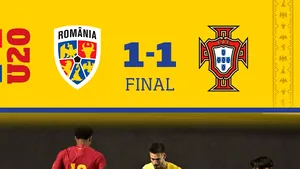 România U20 - Portugalia U20 1-1. Egal amar pentru „tricolorii mici” în Elite League