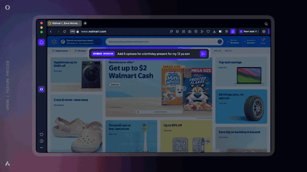 Opera lansează un agent AI care funcţionează direct în browser