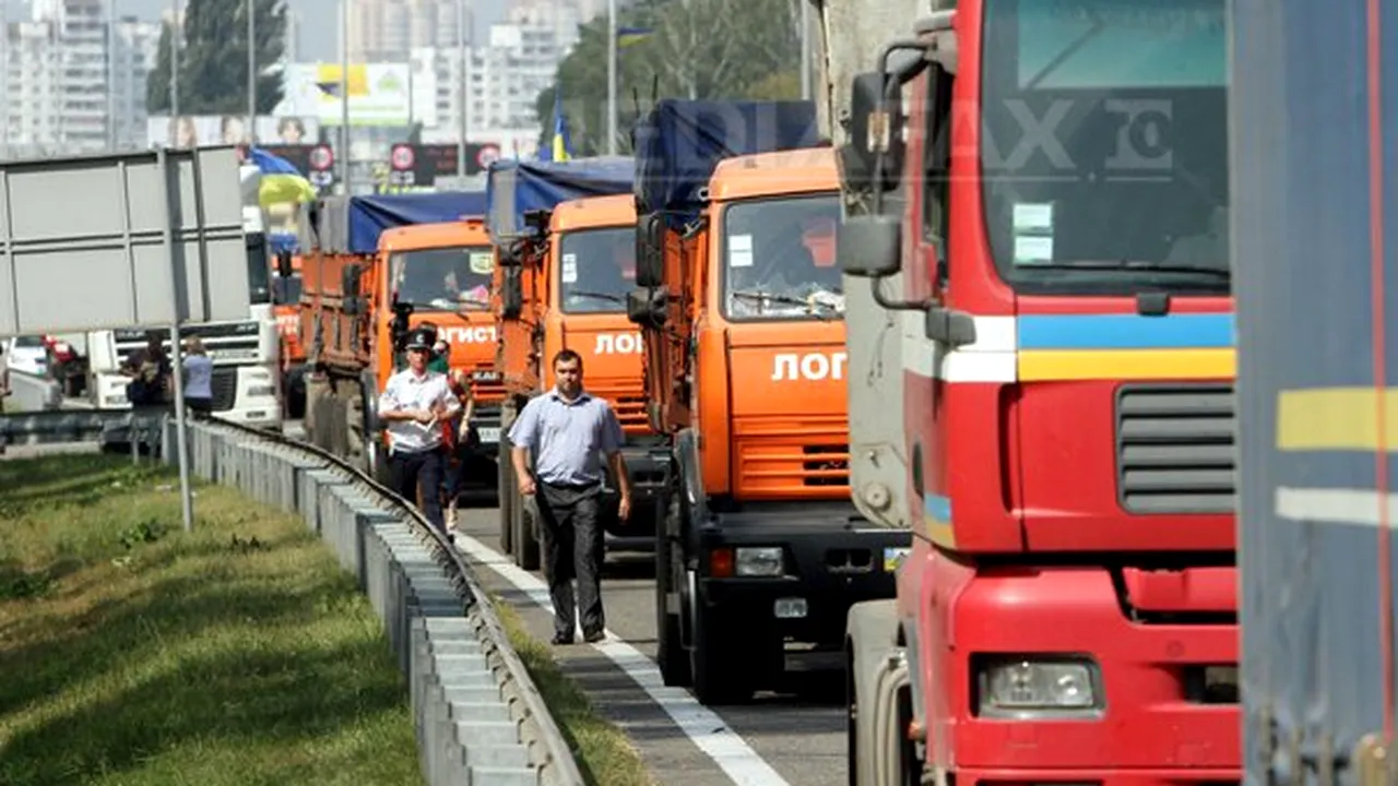 Convoiul umanitar trimis de Kiev a ajuns în estul Ucrainei
