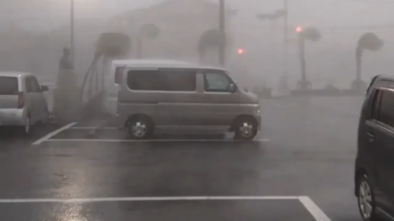 Un taifun a provocat ploi puternice în insulele japoneze din sudul orașului Tokyo