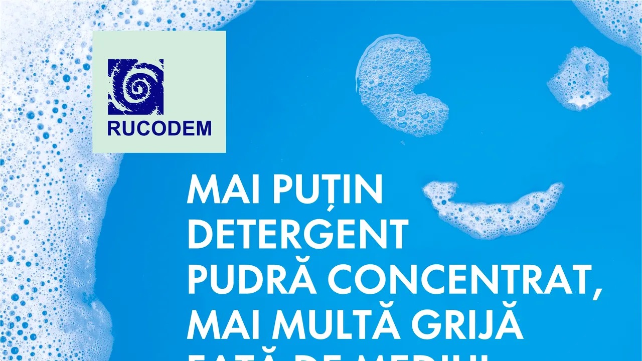 Detergenţii de rufe pudră concentraţi – O iniţiativă pentru a reduce impactul asupra mediului