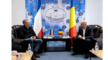 POLITIC Ilie Bolojan s-a întâlnit la Baza Aeriană de la Câmpia Turzii cu premierul Țărilor de Jos