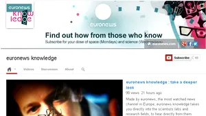 EURONEWS îşi lansează propriul canal pe YouTube, EURONEWS KNOWLEDGE
