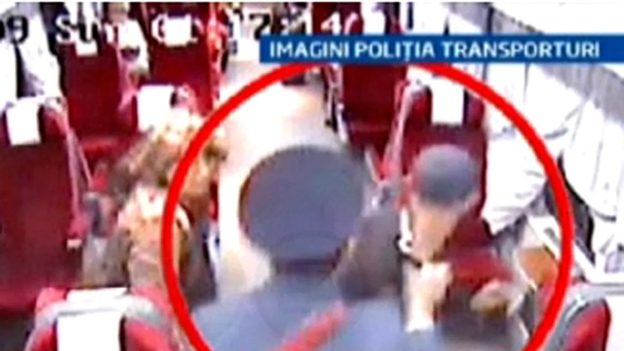 Hoţ prins în timp ce acţiona în Rapidul Galaţi-Bucureşti - VIDEO