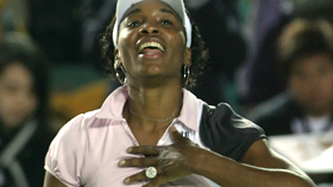 Revenire victorioasă pentru Venus Williams după trei luni de pauză