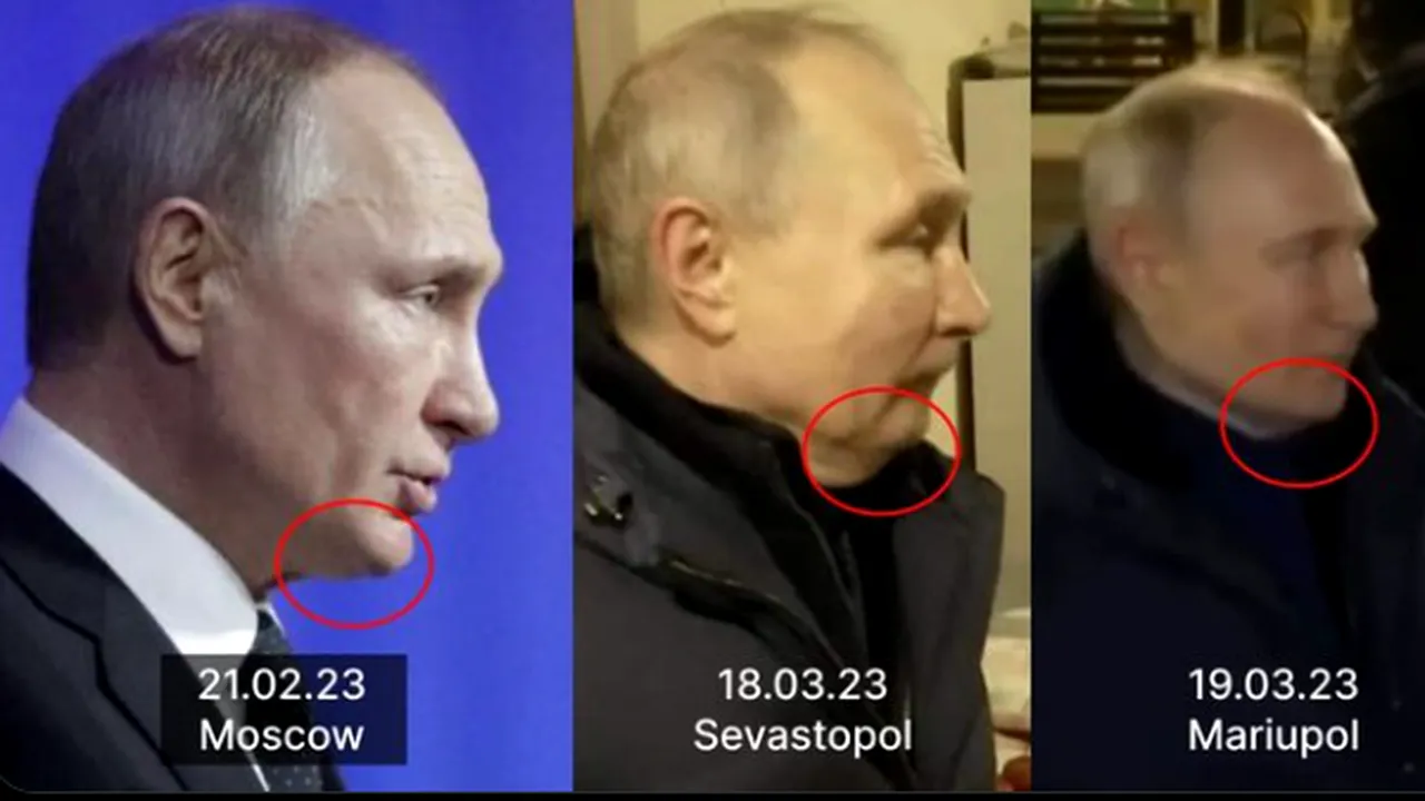 Bărbia îl dă de gol pe Putin? Preşedintele rus, acuzat că îşi foloseşte sosiile la diverse evenimente publice