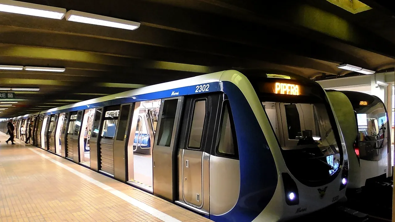 Protest al sindicatelor de la Metrou. Milioane de euro, pierdute într-un proces pentru care Metrorex a garantat cu vagoane de metrou: 