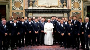 Papa Francisc a primit delegaţiile naţionalelor Italiei şi Argentinei: 