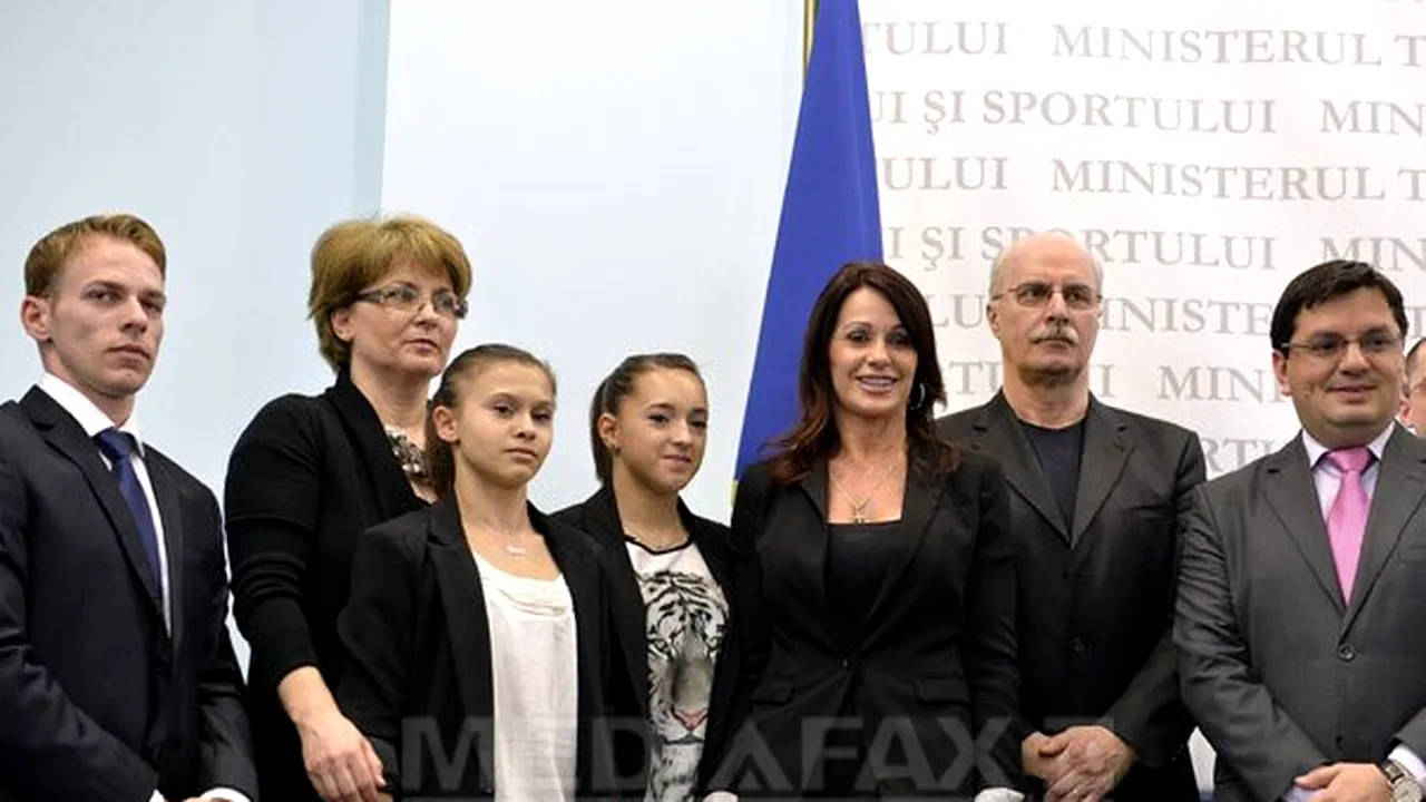 Sportivii medaliaţi la Campionatele Europene de gimnastică, premiaţi cu 441.000 de lei de Ministerul Sportului - FOTO