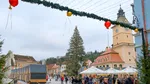 200.000 de beculețe și 5.000 de globuri pe bradul de Crăciun din Piața Sfatului