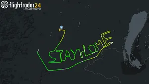 #StaţiAcasă! Mesajul copleşitor transmis pe radar de un pilot austriac