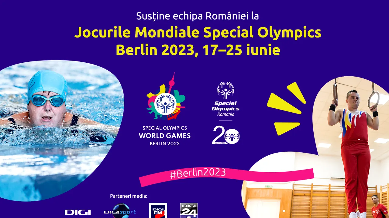 Grupul DIGI, partener media al Special Olympics România la Jocurile Mondiale de la Berlin 2023