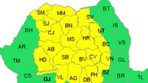 Heavy Rain Expected In 22 Romanian Counties Monday Evening To Tuesday Evening