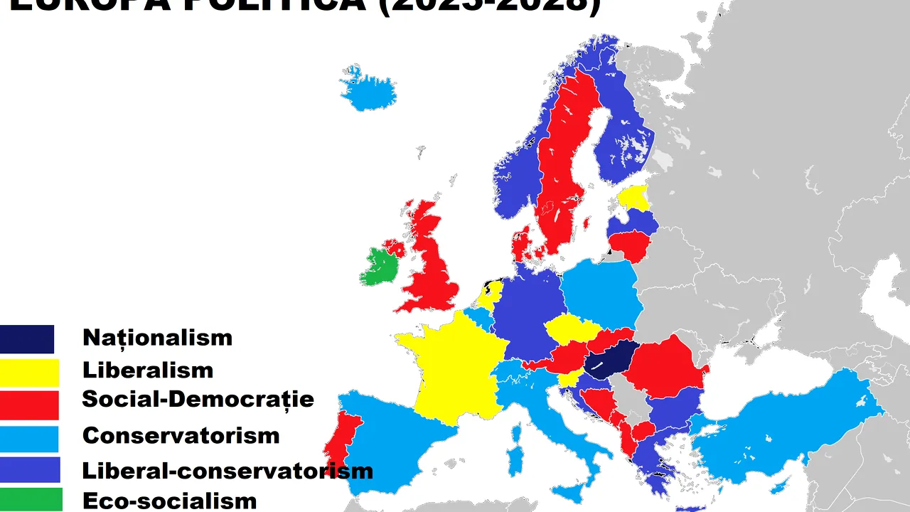 Politico: Ce ţări europene vor fi guvernate de conservatori, naţionalişti, social-democraţi sau liberali în următorii cinci ani 
