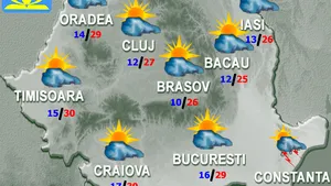 PROGNOZA METEO: Vezi cum va fi vremea la munte şi la mare în weekend