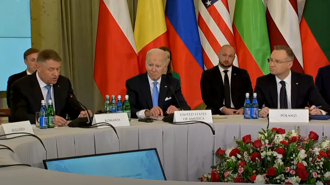 Joe Biden, întâlnire cu liderii formatul Bucureşti 9: Cei din jurul mesei ştiu 