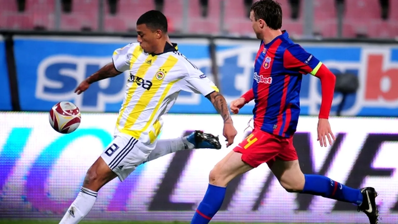 Steaua a pierdut meciul cu Fenerbahce, scor 0-1, în Liga Europa