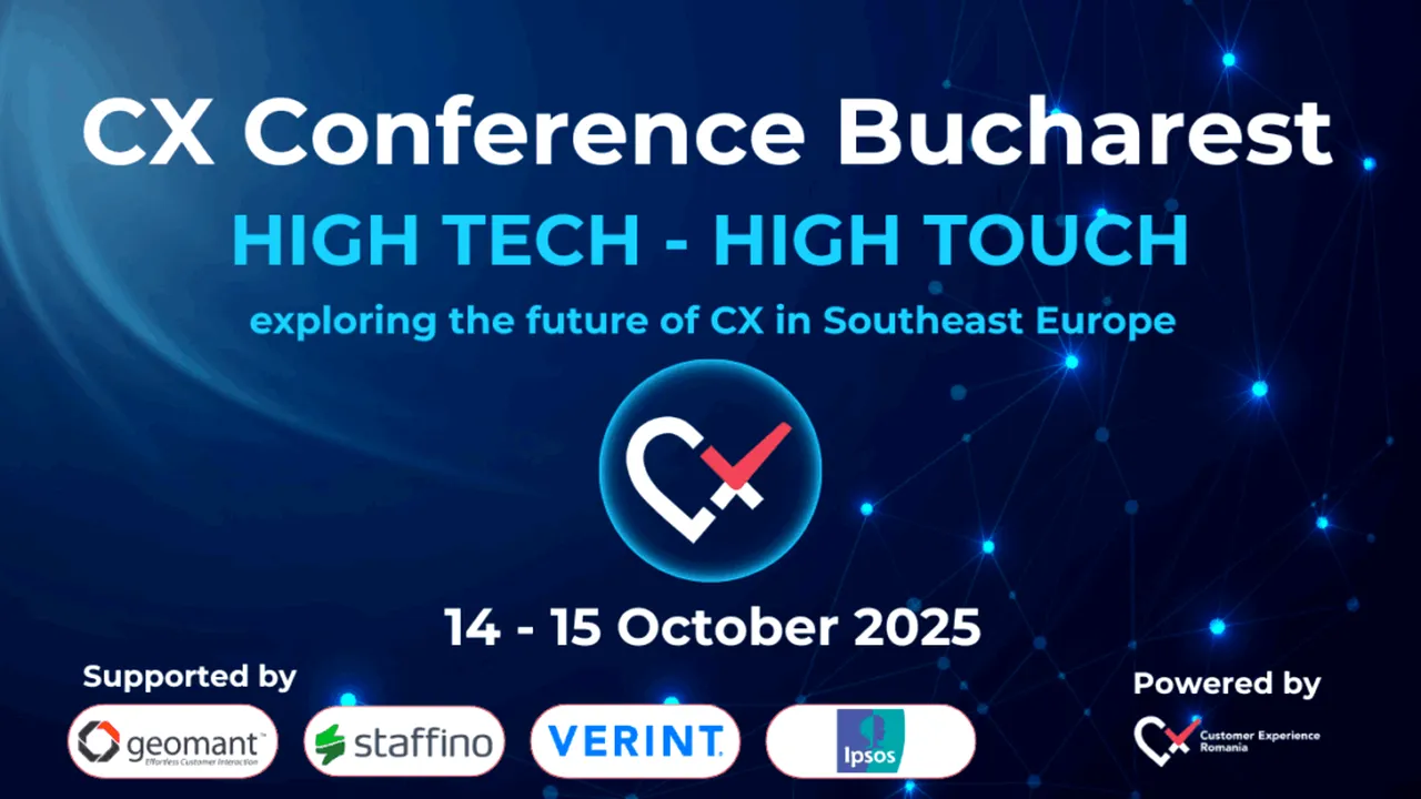 Viitorul Customer Experience se scrie la București. CX Conference 2025 reunește lideri globali și studii cheie, prezentate în premieră