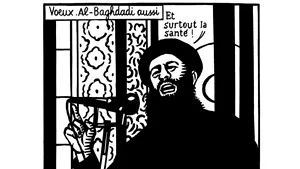 Charlie Hebdo difuzase, cu puţin înaintea atacului, o caricatură cu liderul grupului Stat Islamic