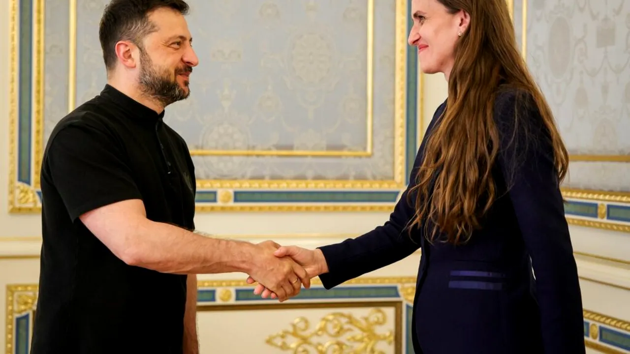 Oana Țoiu și Volodimir Zelenski s-au întâlnit la Kiev. Despre ce au discutat