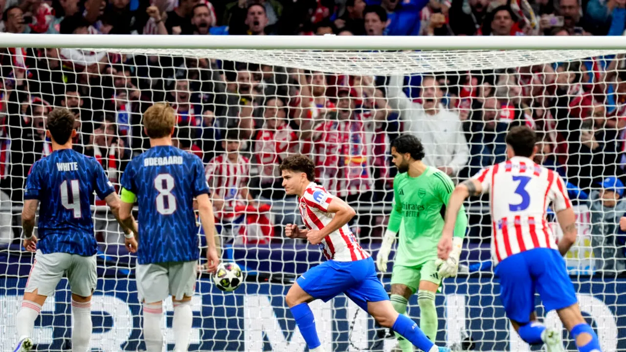 Arsenal, prima finalistă a Ligii Campionilor după ce a câștigat cu Atletico Madrid