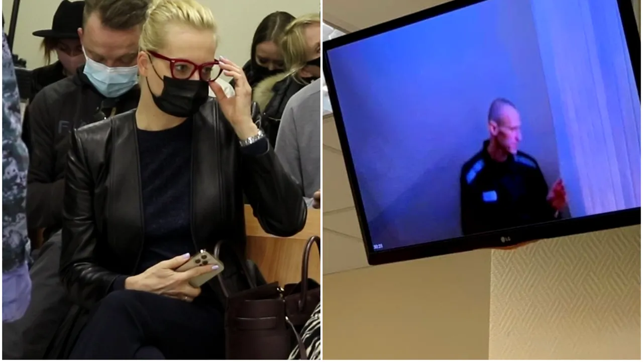 Navalnîi, audiere emoţionantă prin videoconferinţă. Mesajul disidentului rus pentru soţia sa, Yulia, dar şi pentru Vladimir Putin: „Împăratul vostru este gol”