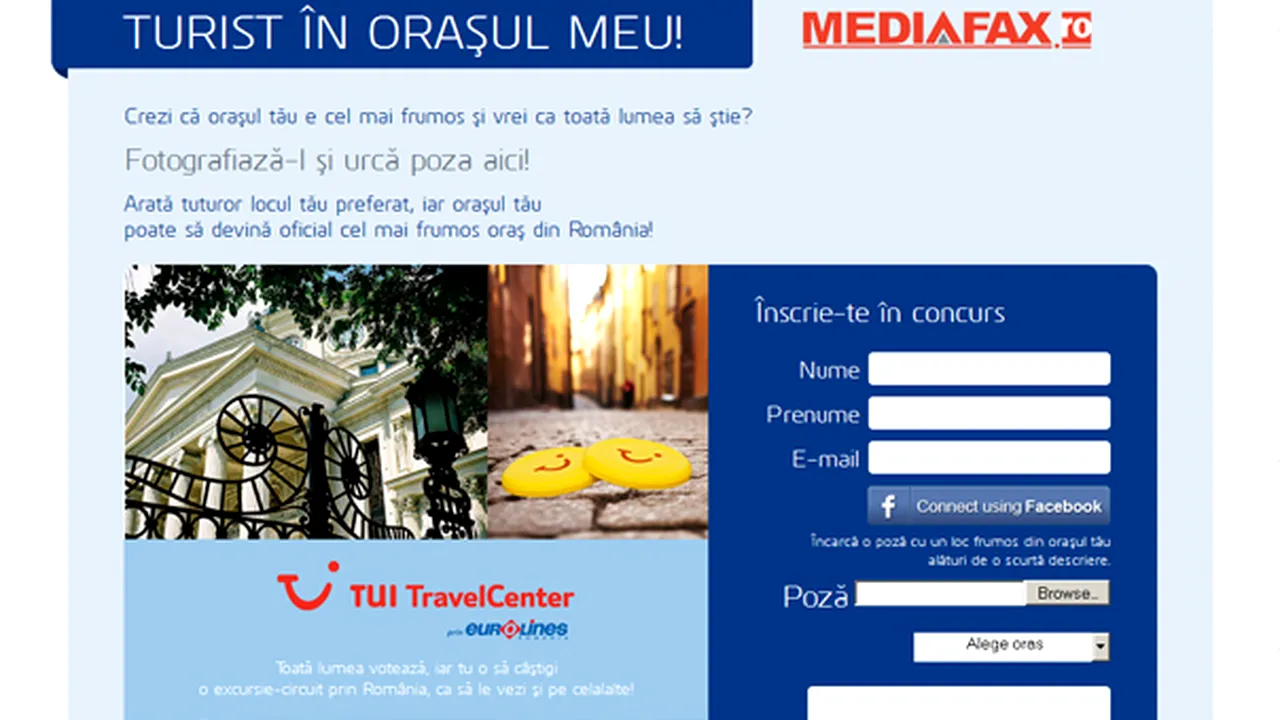 Cele mai frumoase fotografii din oraşele româneşti, votate pe Mediafax.ro. Cum poţi câştiga excursii